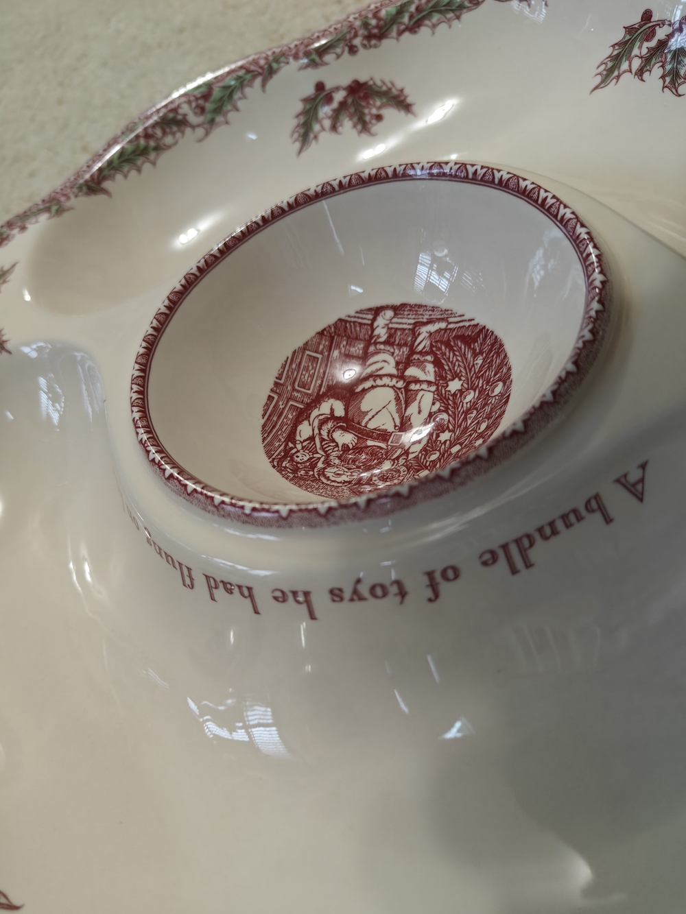 Johnson Brothers Chip And Dip Bowl - Picture 2 of 6